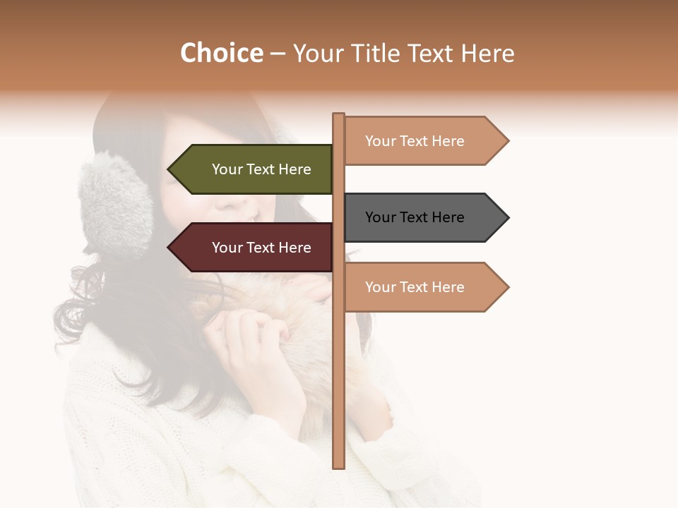 Sweater Seasonal White Background PowerPoint Template