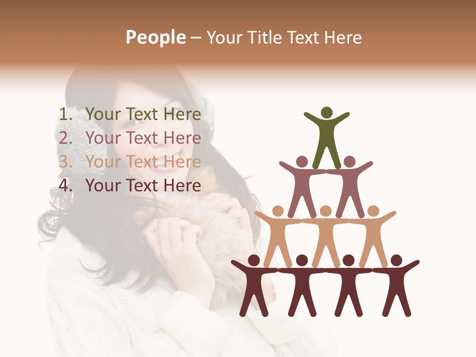 Sweater Seasonal White Background PowerPoint Template