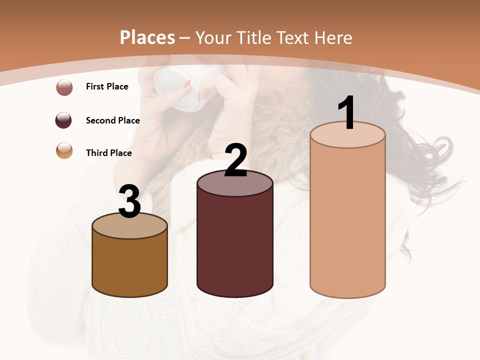 Female Alone Taiwanese PowerPoint Template