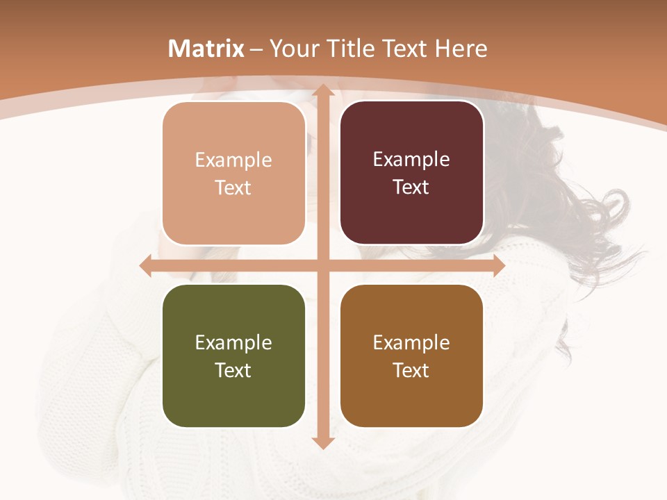 Female Alone Taiwanese PowerPoint Template