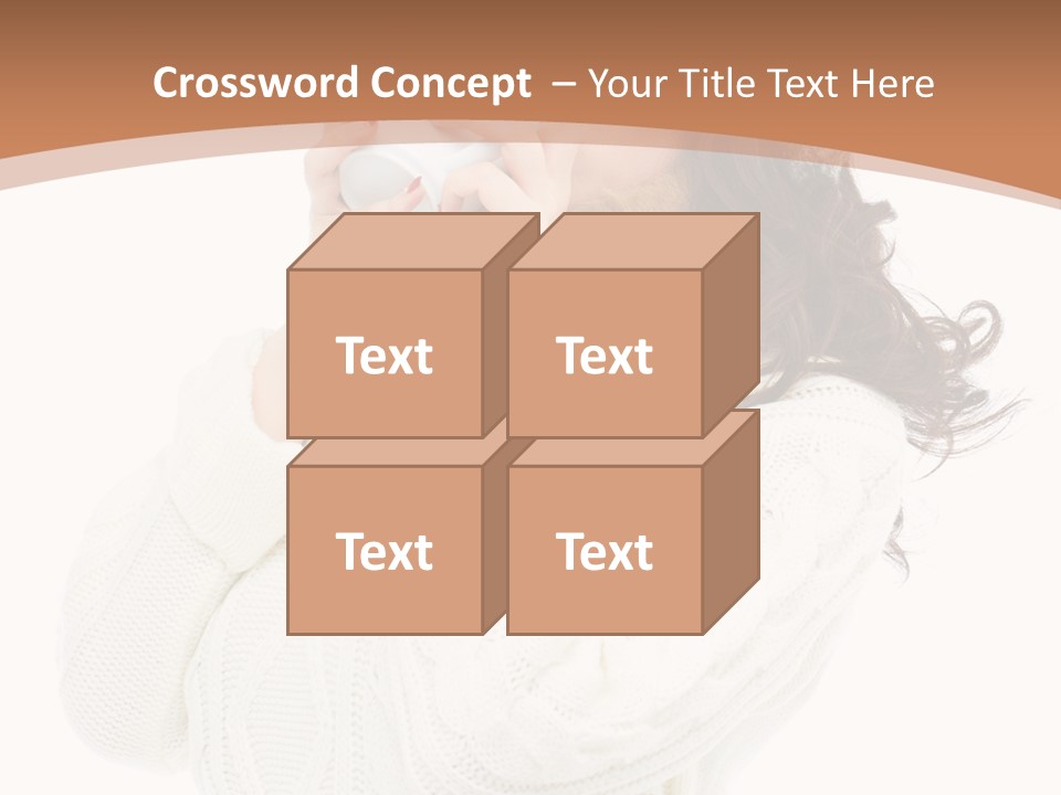 Female Alone Taiwanese PowerPoint Template