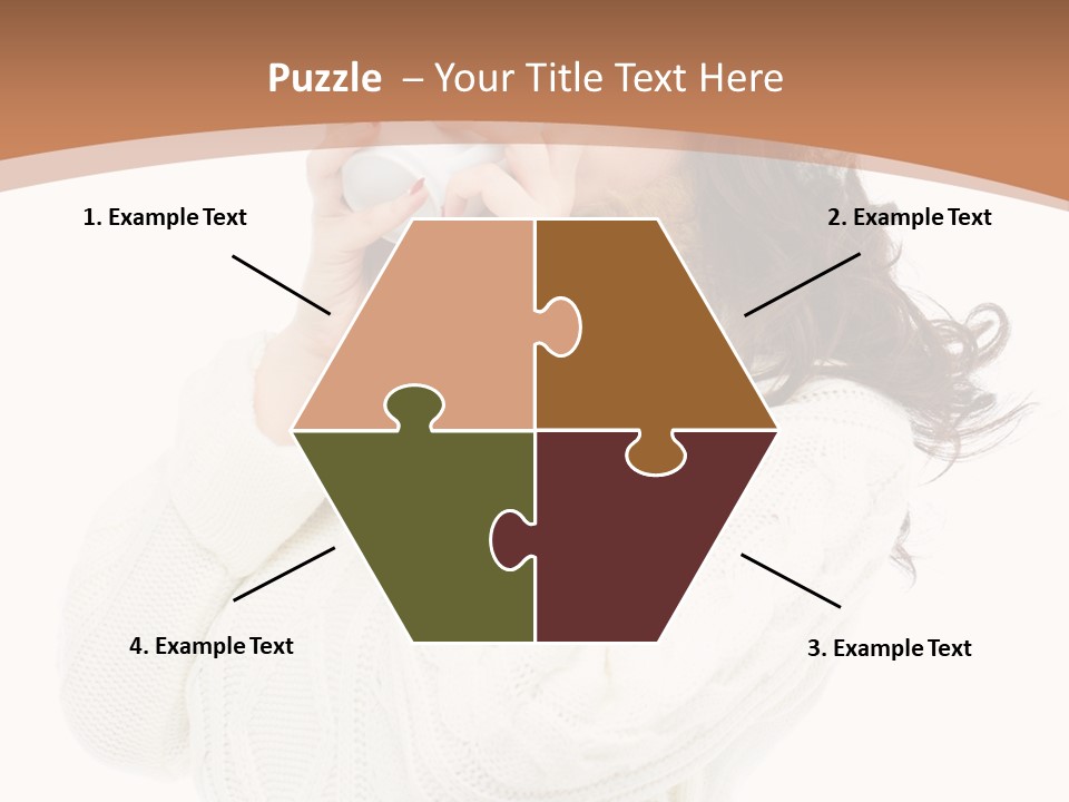 Female Alone Taiwanese PowerPoint Template