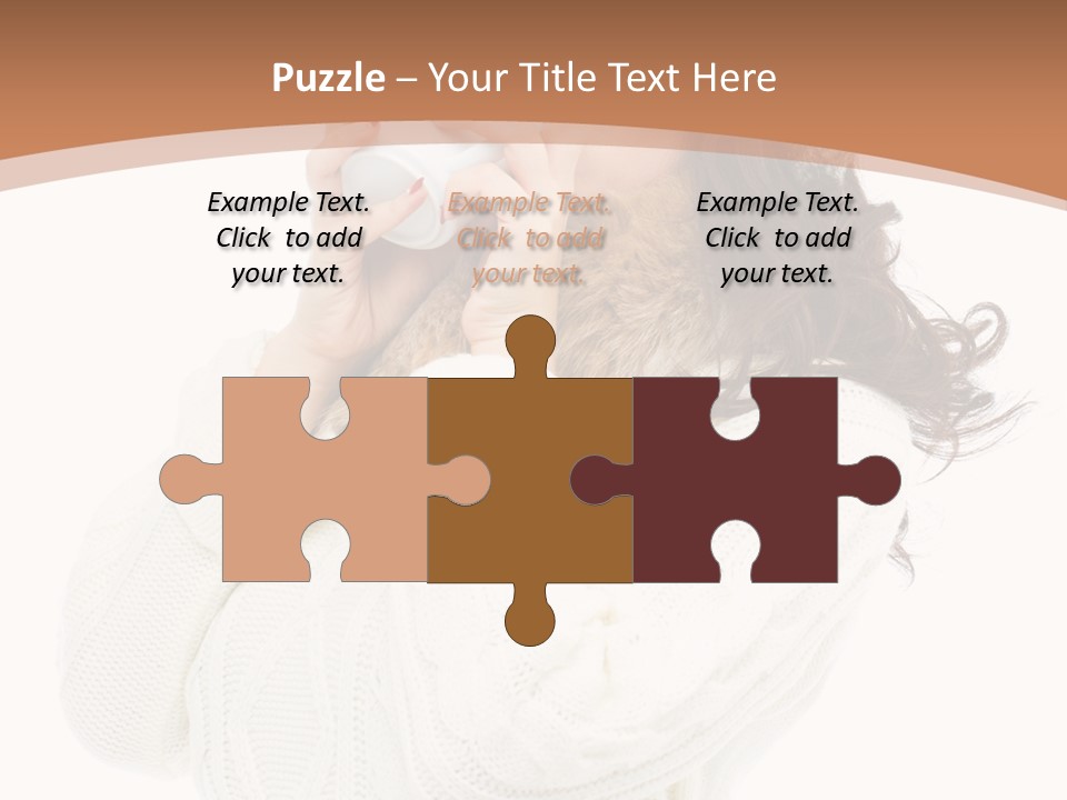 Female Alone Taiwanese PowerPoint Template