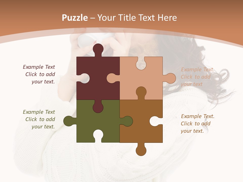 Female Alone Taiwanese PowerPoint Template