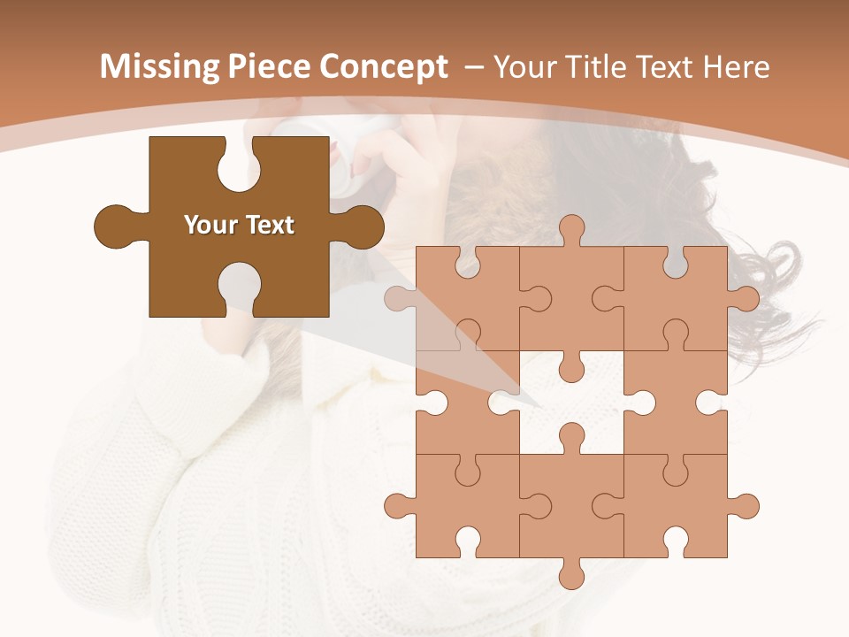 Female Alone Taiwanese PowerPoint Template