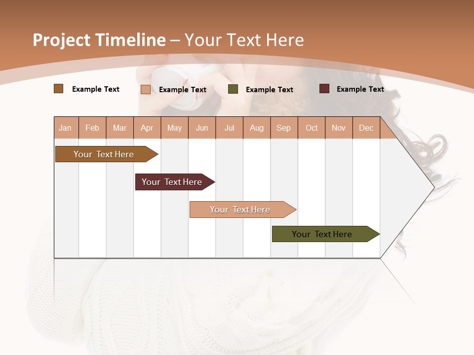 Female Alone Taiwanese PowerPoint Template