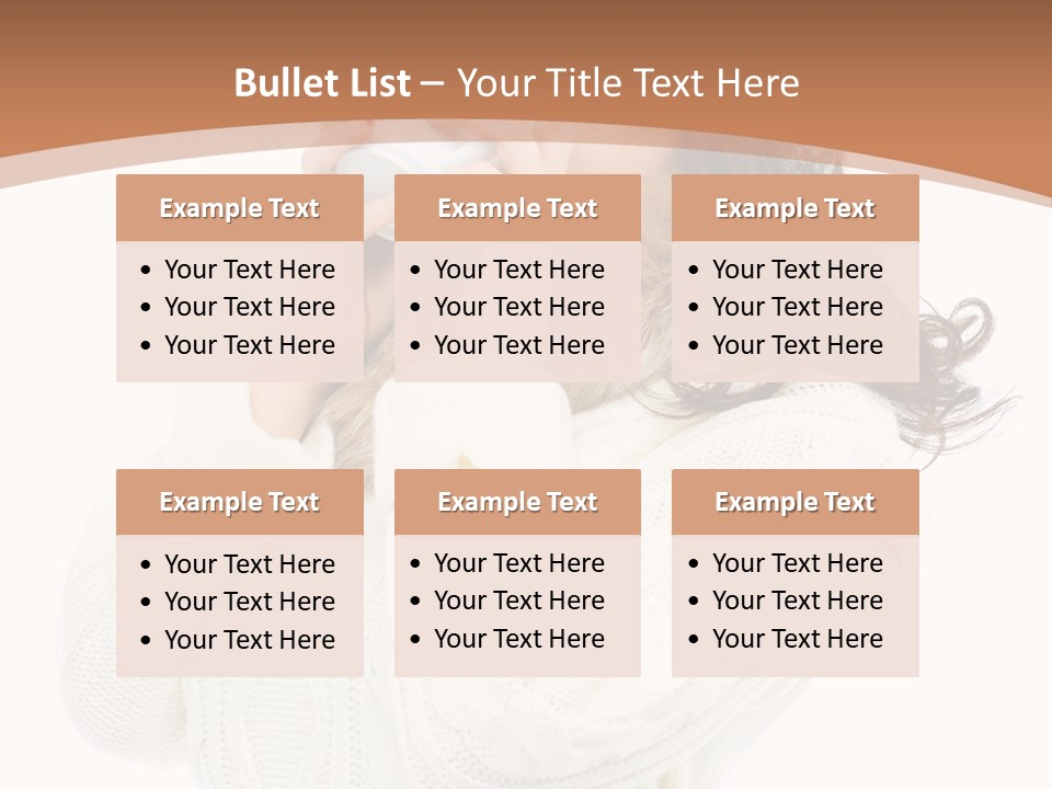 Female Alone Taiwanese PowerPoint Template