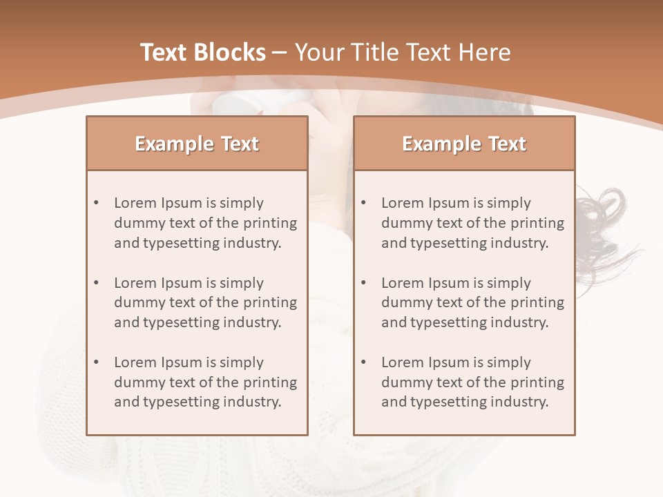 Female Alone Taiwanese PowerPoint Template