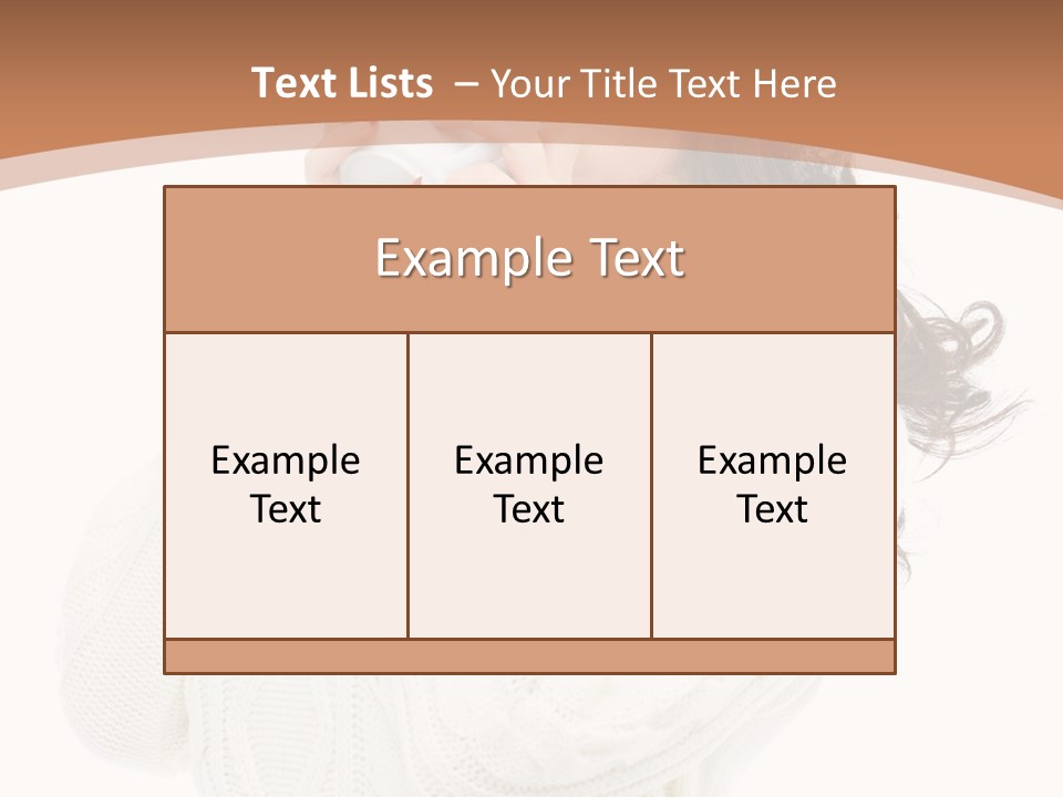 Female Alone Taiwanese PowerPoint Template