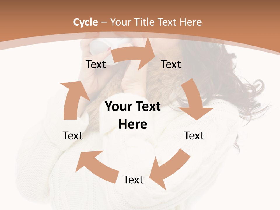 Female Alone Taiwanese PowerPoint Template