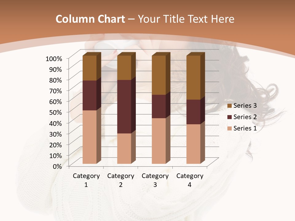 Female Alone Taiwanese PowerPoint Template