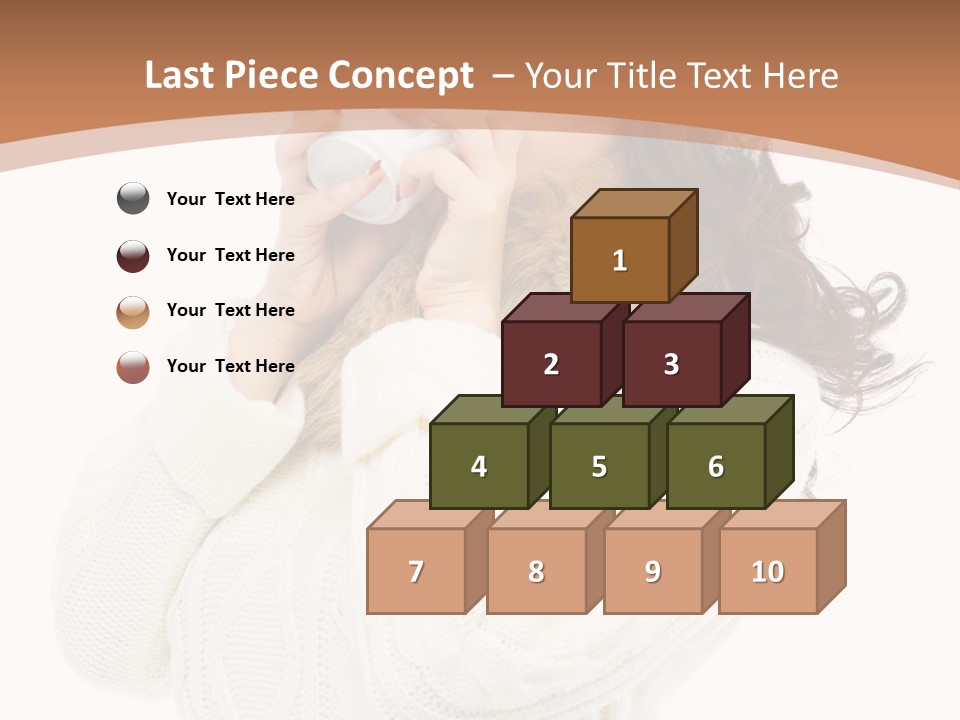 Female Alone Taiwanese PowerPoint Template