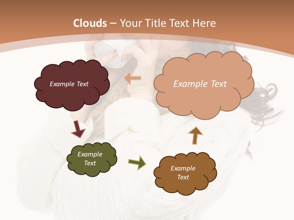 Female Alone Taiwanese PowerPoint Template