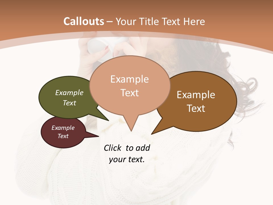 Female Alone Taiwanese PowerPoint Template