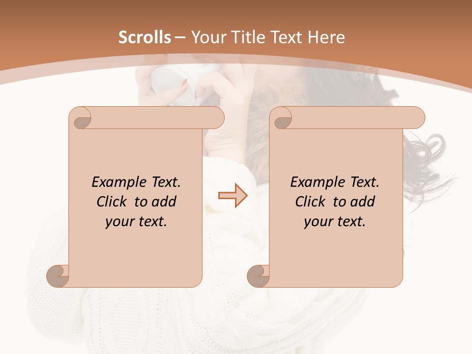 Female Alone Taiwanese PowerPoint Template