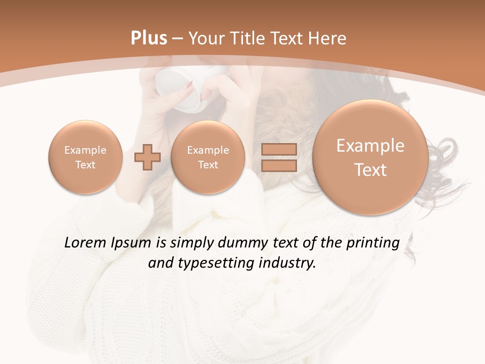 Female Alone Taiwanese PowerPoint Template