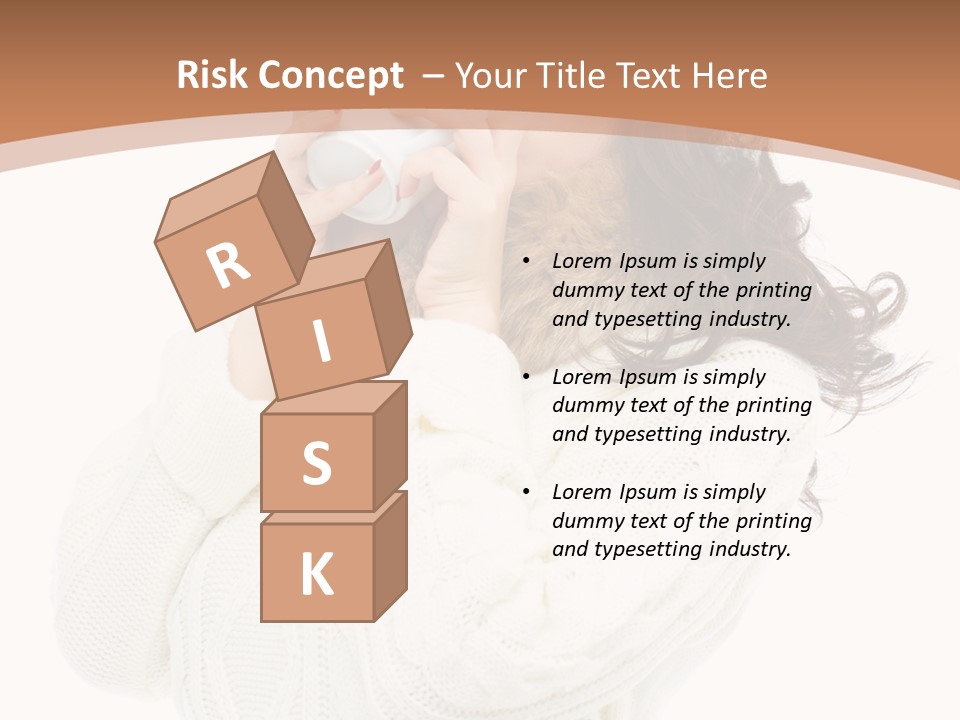 Female Alone Taiwanese PowerPoint Template