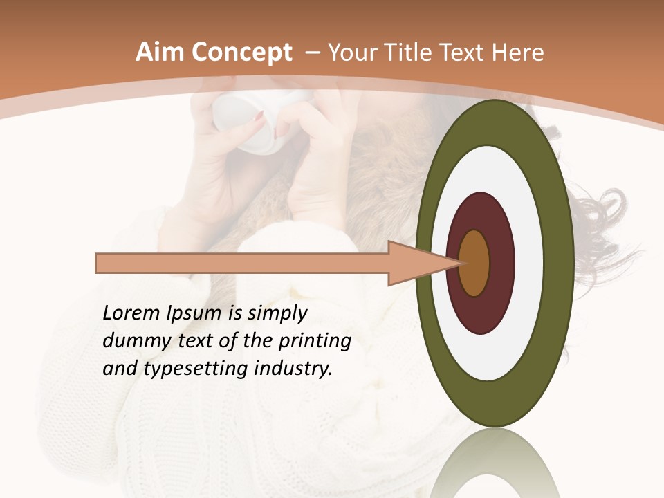 Female Alone Taiwanese PowerPoint Template