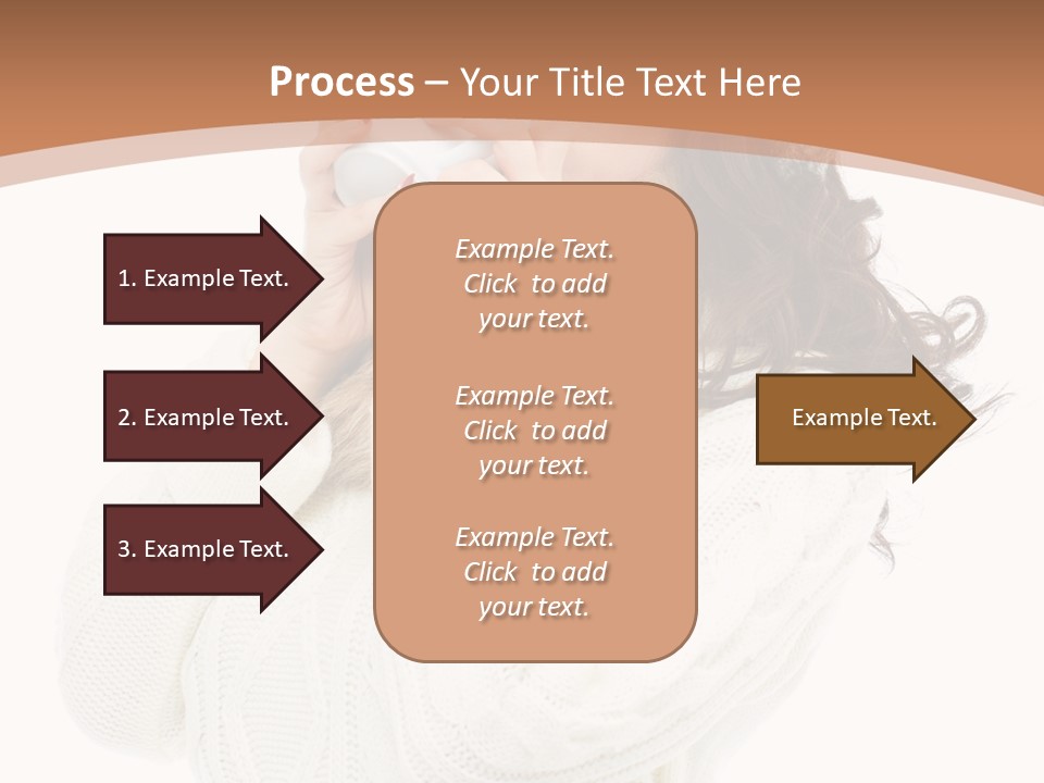 Female Alone Taiwanese PowerPoint Template