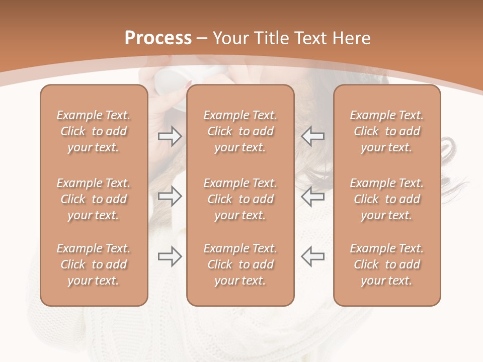 Female Alone Taiwanese PowerPoint Template