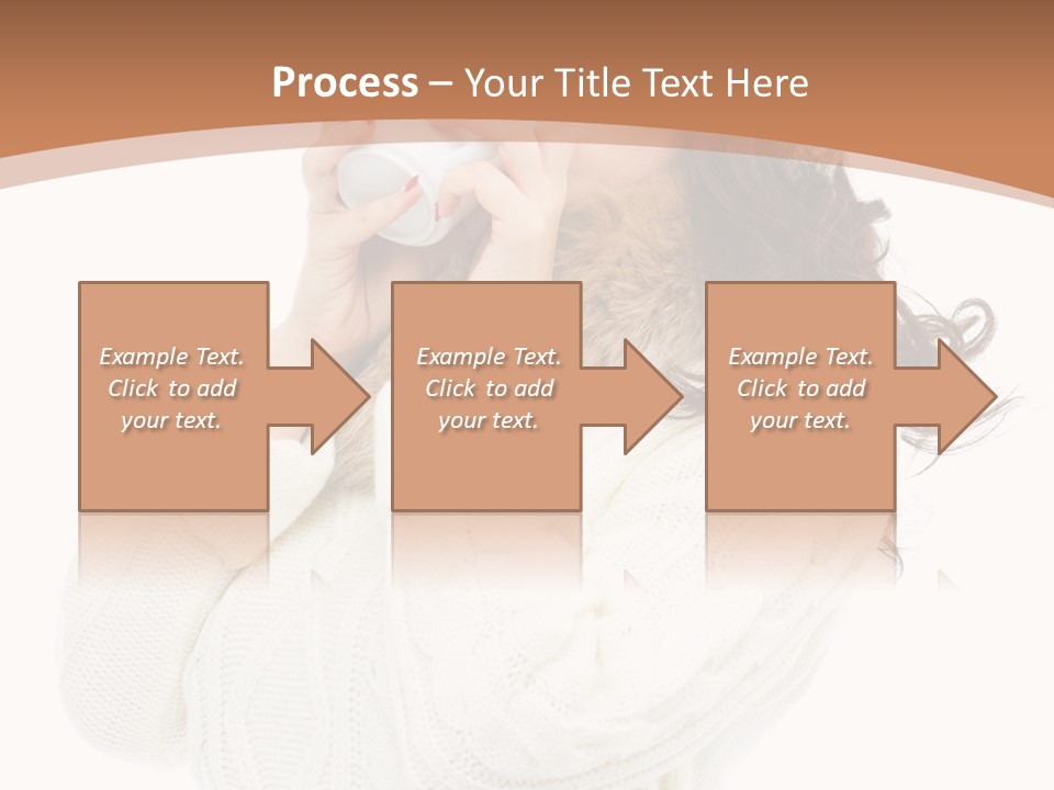 Female Alone Taiwanese PowerPoint Template