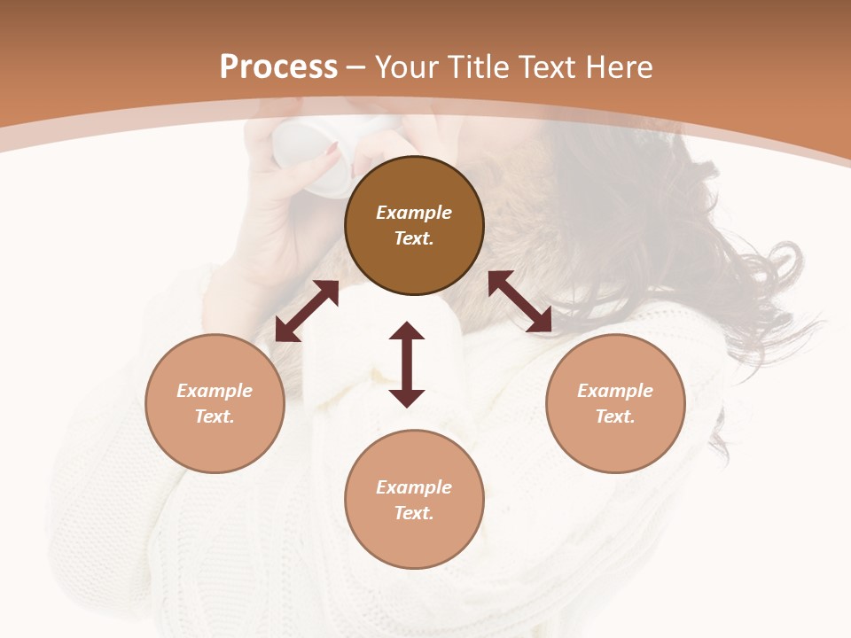 Female Alone Taiwanese PowerPoint Template