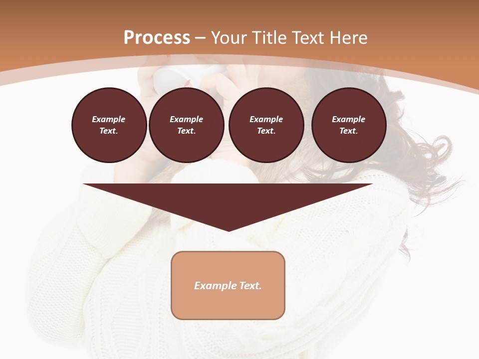 Female Alone Taiwanese PowerPoint Template