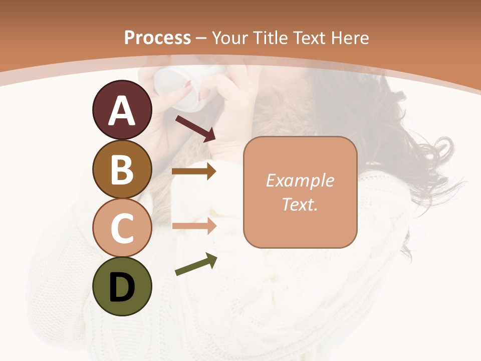 Female Alone Taiwanese PowerPoint Template