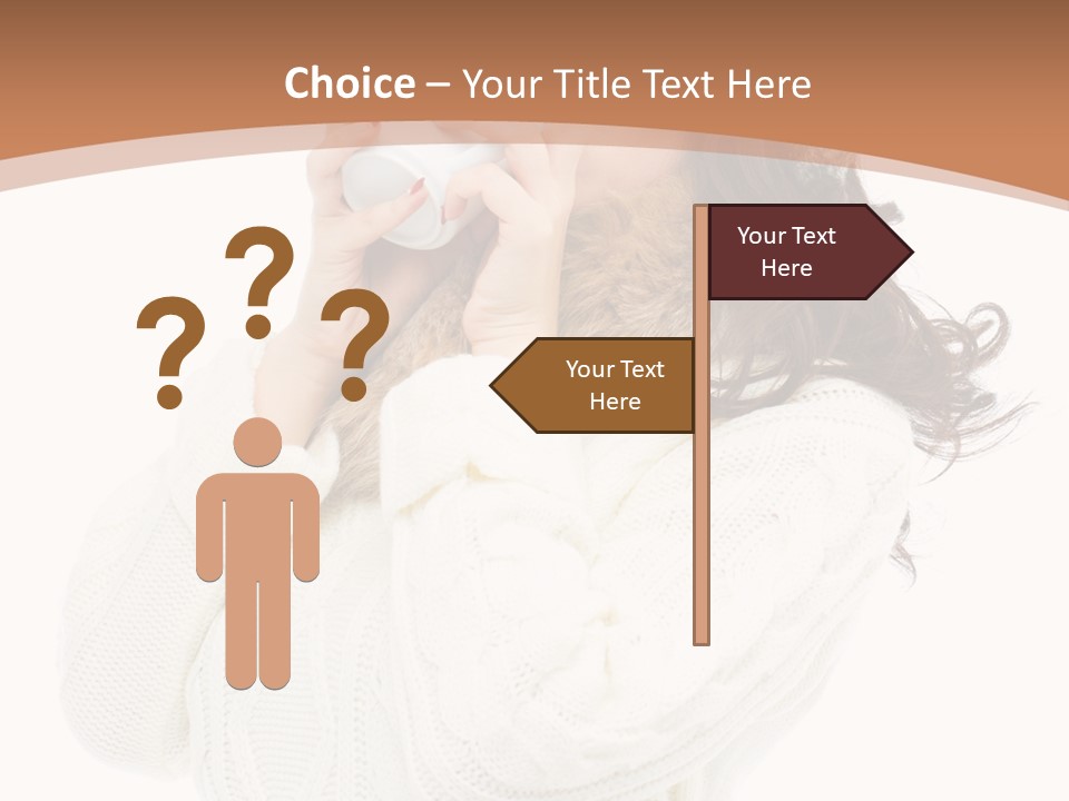 Female Alone Taiwanese PowerPoint Template