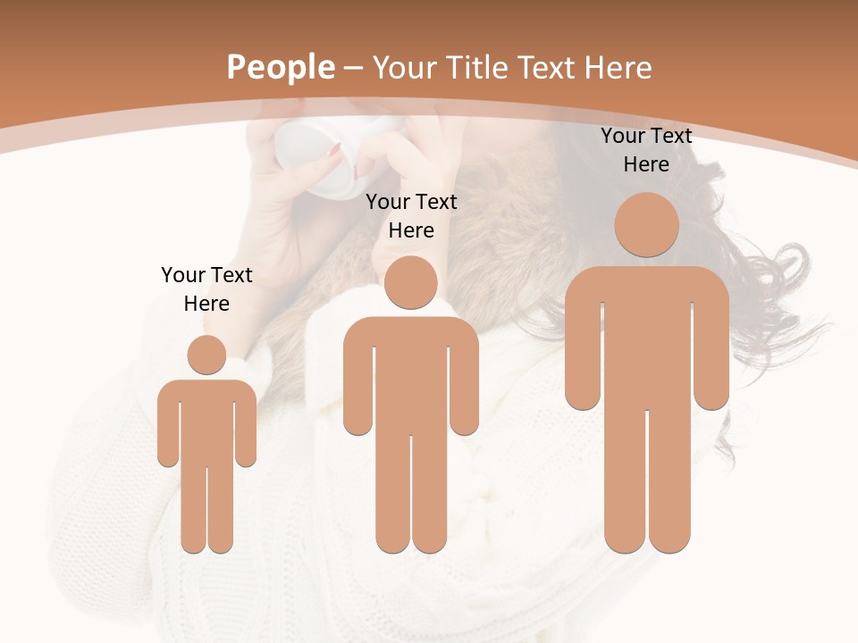 Female Alone Taiwanese PowerPoint Template