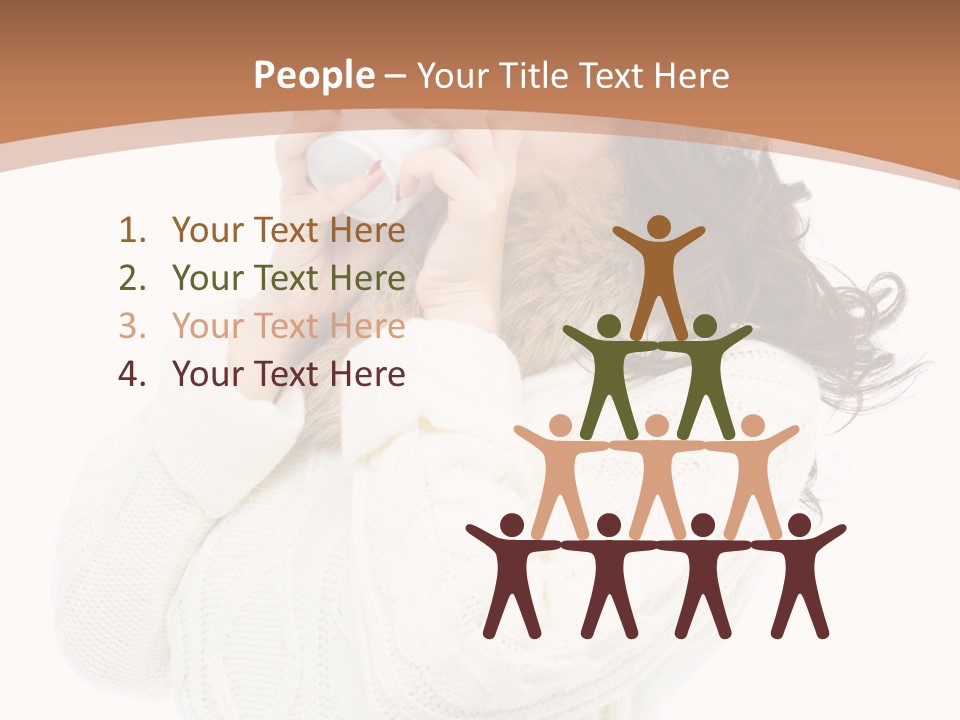 Female Alone Taiwanese PowerPoint Template