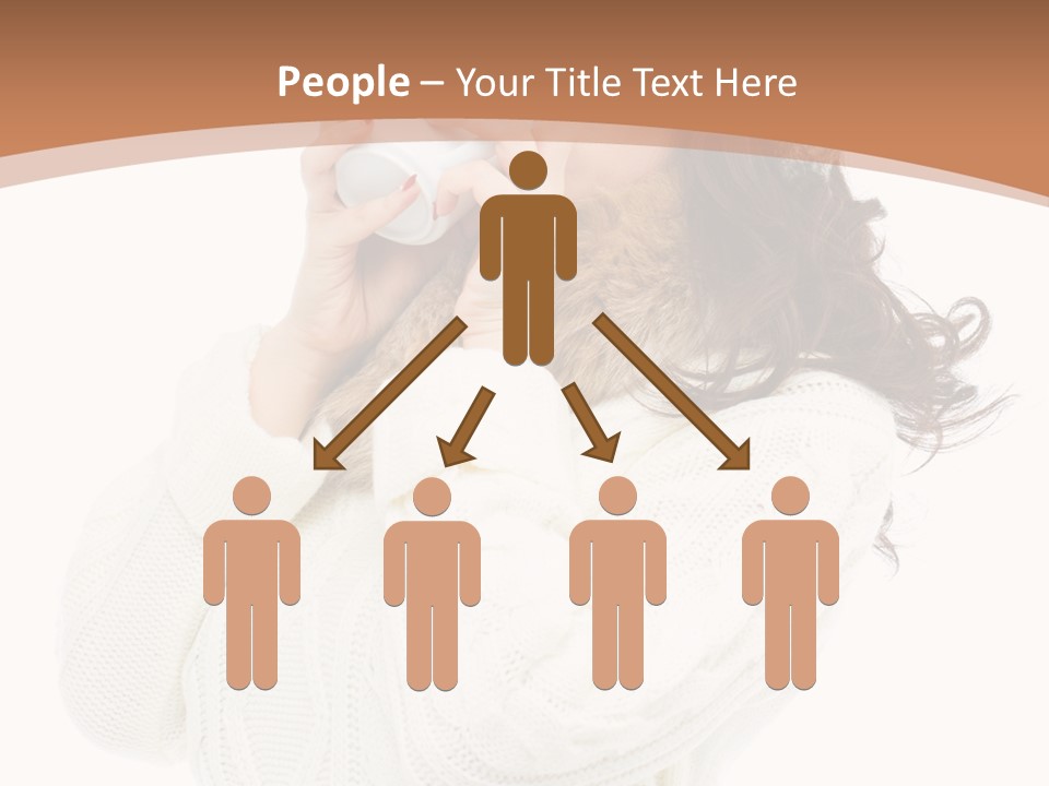 Female Alone Taiwanese PowerPoint Template