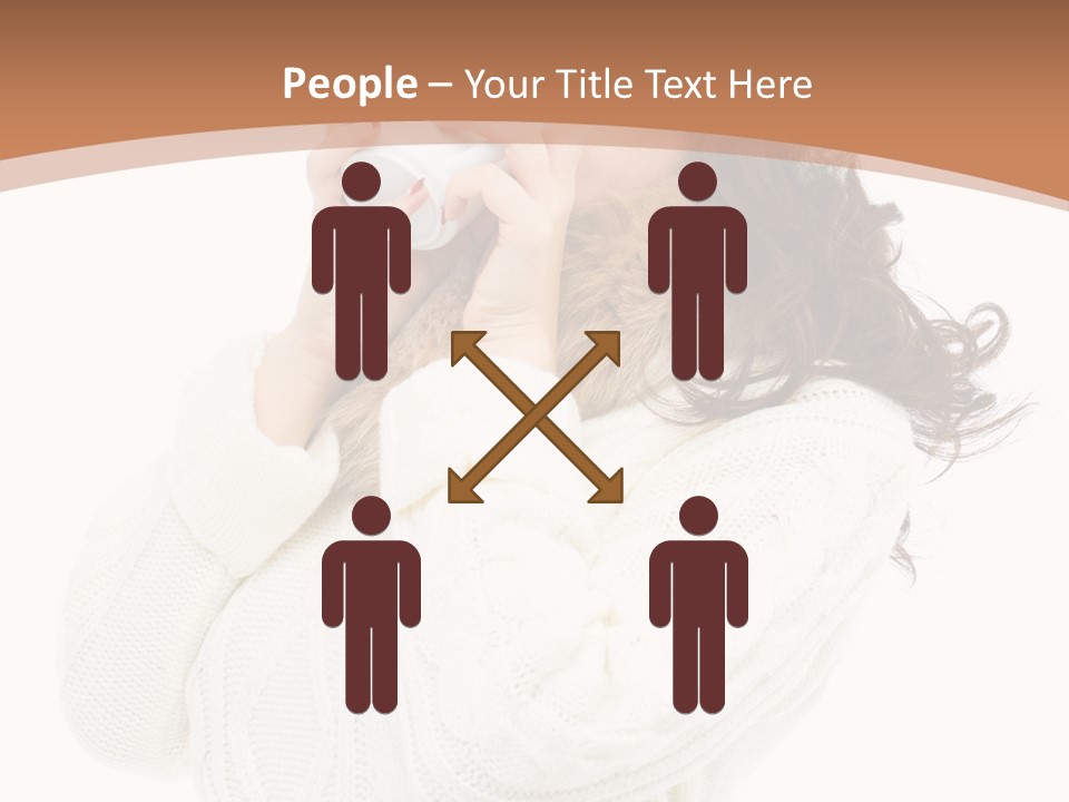 Female Alone Taiwanese PowerPoint Template