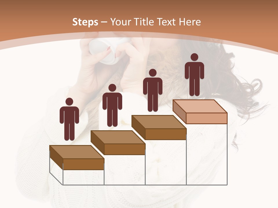 Female Alone Taiwanese PowerPoint Template