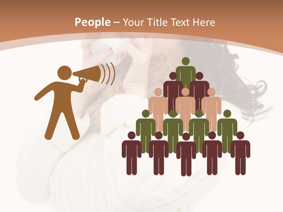 Female Alone Taiwanese PowerPoint Template