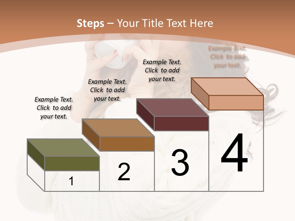 Female Alone Taiwanese PowerPoint Template