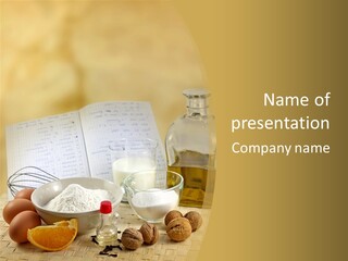 Recipe Writing Historical PowerPoint Template