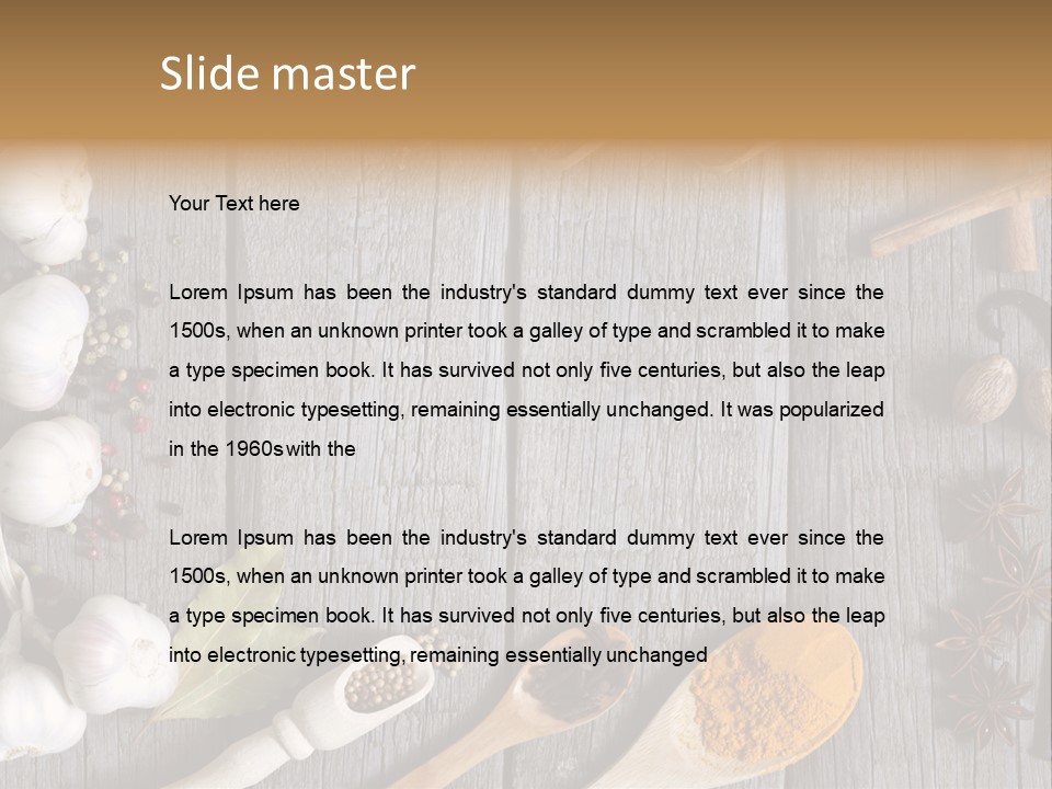 Background Organic Vegetable PowerPoint Template