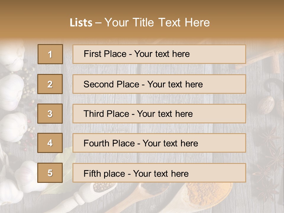 Background Organic Vegetable PowerPoint Template