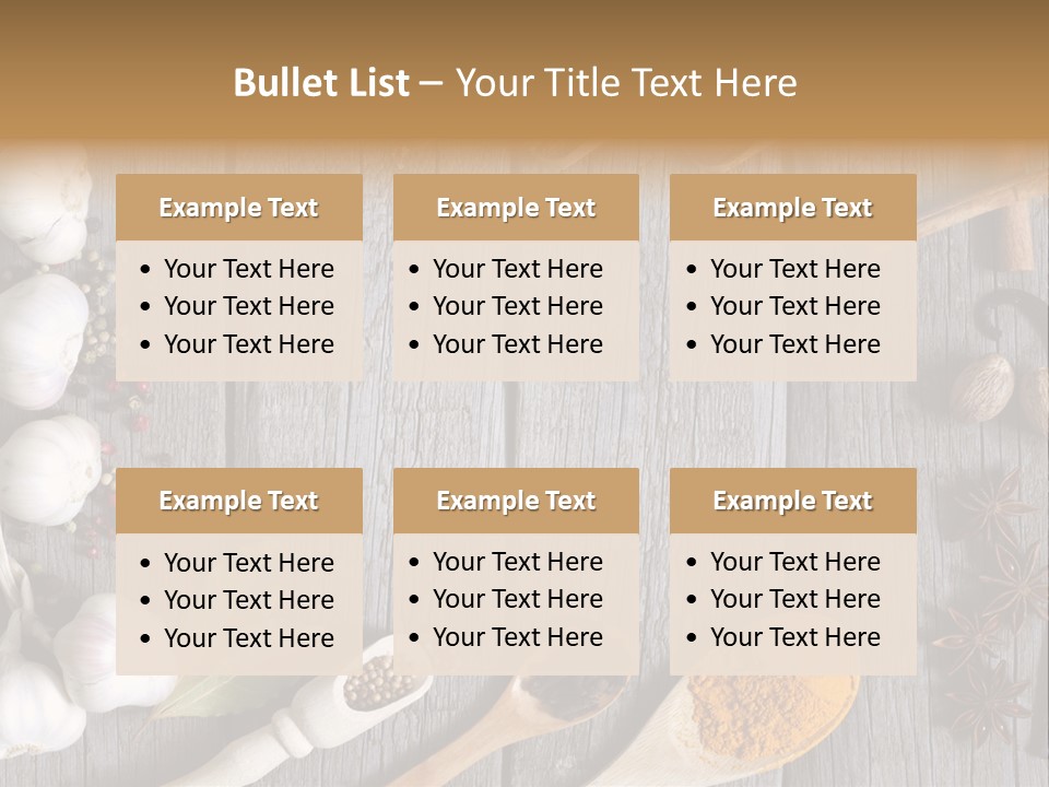 Background Organic Vegetable PowerPoint Template