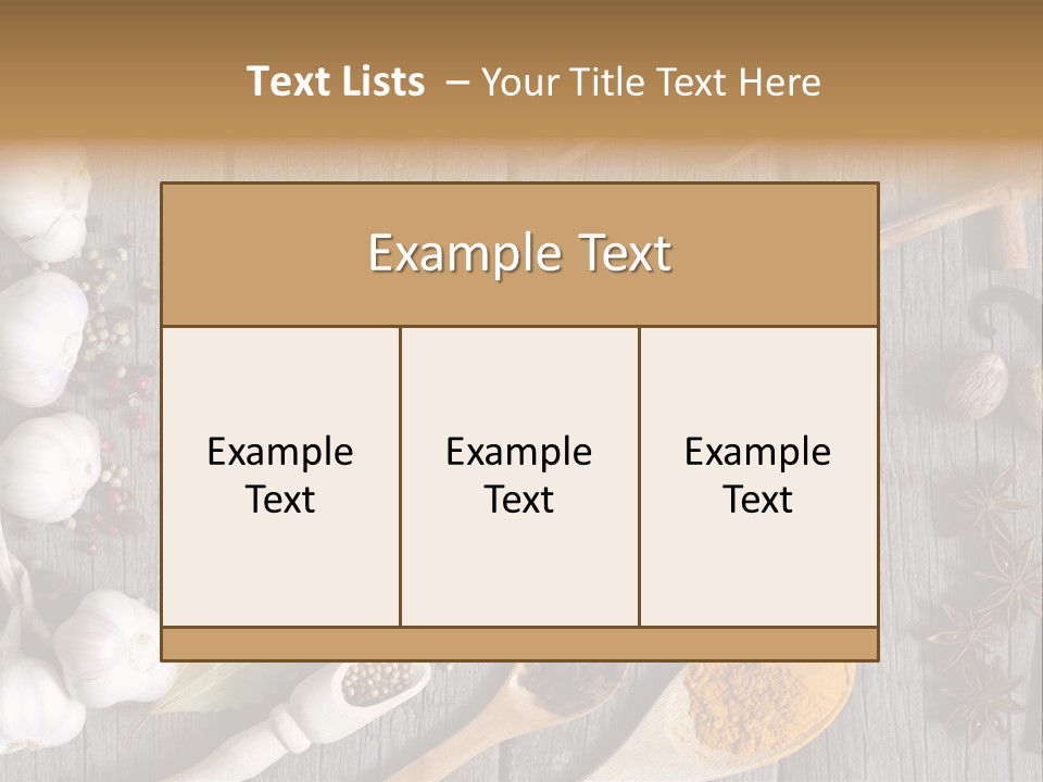 Background Organic Vegetable PowerPoint Template