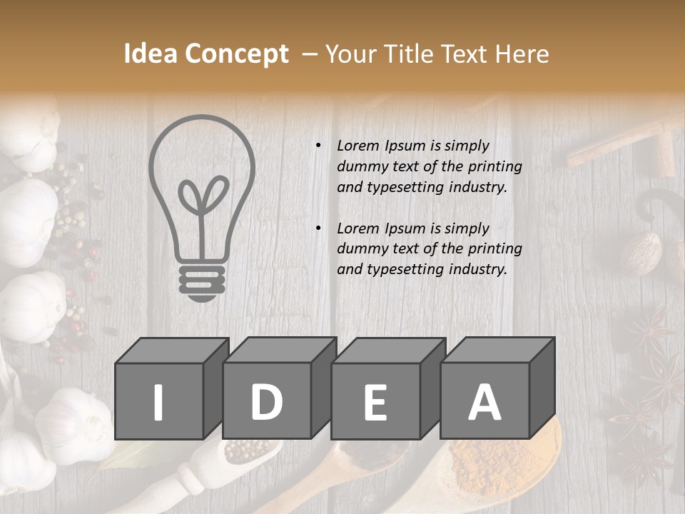 Background Organic Vegetable PowerPoint Template