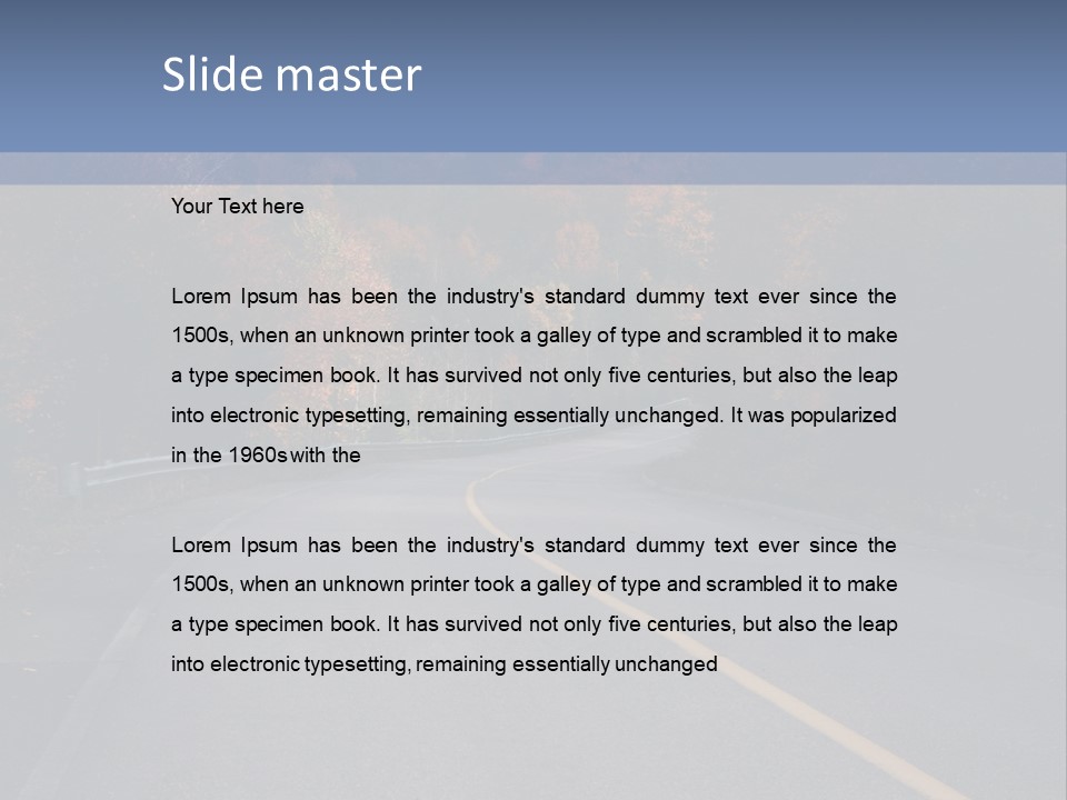 River Rural Autunm PowerPoint Template