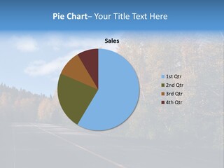 Autunm Trees Mountains PowerPoint Template