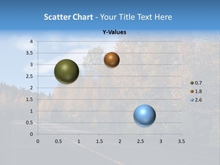 Autunm Trees Mountains PowerPoint Template