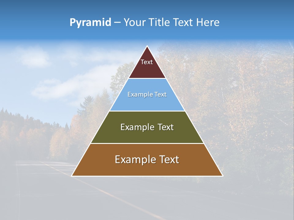 Autunm Trees Mountains PowerPoint Template