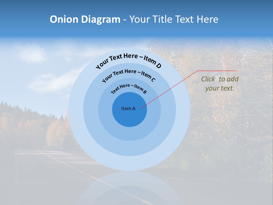 Autunm Trees Mountains PowerPoint Template