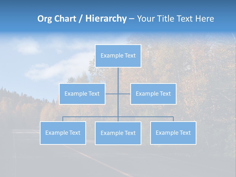 Autunm Trees Mountains PowerPoint Template