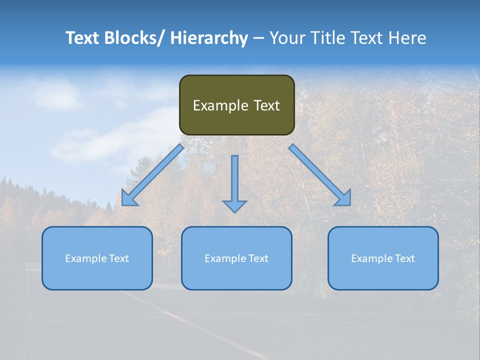 Autunm Trees Mountains PowerPoint Template
