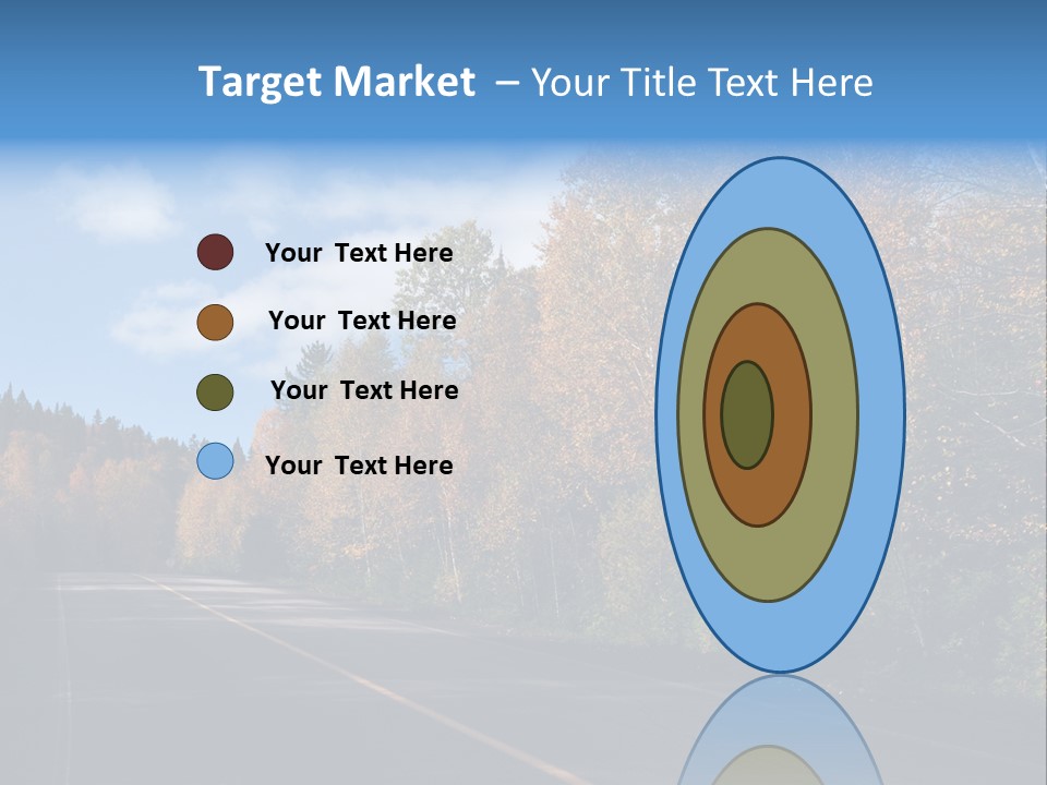 Autunm Trees Mountains PowerPoint Template